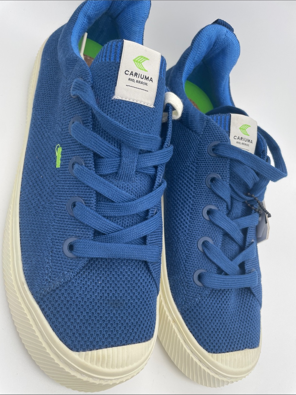 Cariuma Ibi Knit Royal Blue Canvas Sneakers W9.5 NWT - Picture 3 of 8